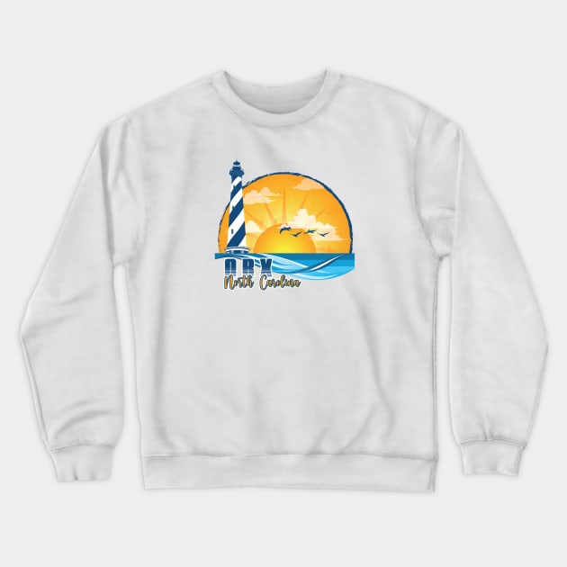 OBX Sunset Crewneck Sweatshirt by YOPD Artist